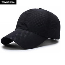 Running Caps Mesh Snapback Mens Summer Outdoor Sport Mesh Black White Hat Running Visor Cap